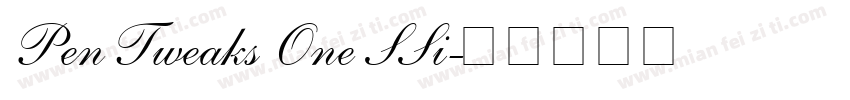 Pen Tweaks One SSi字体转换